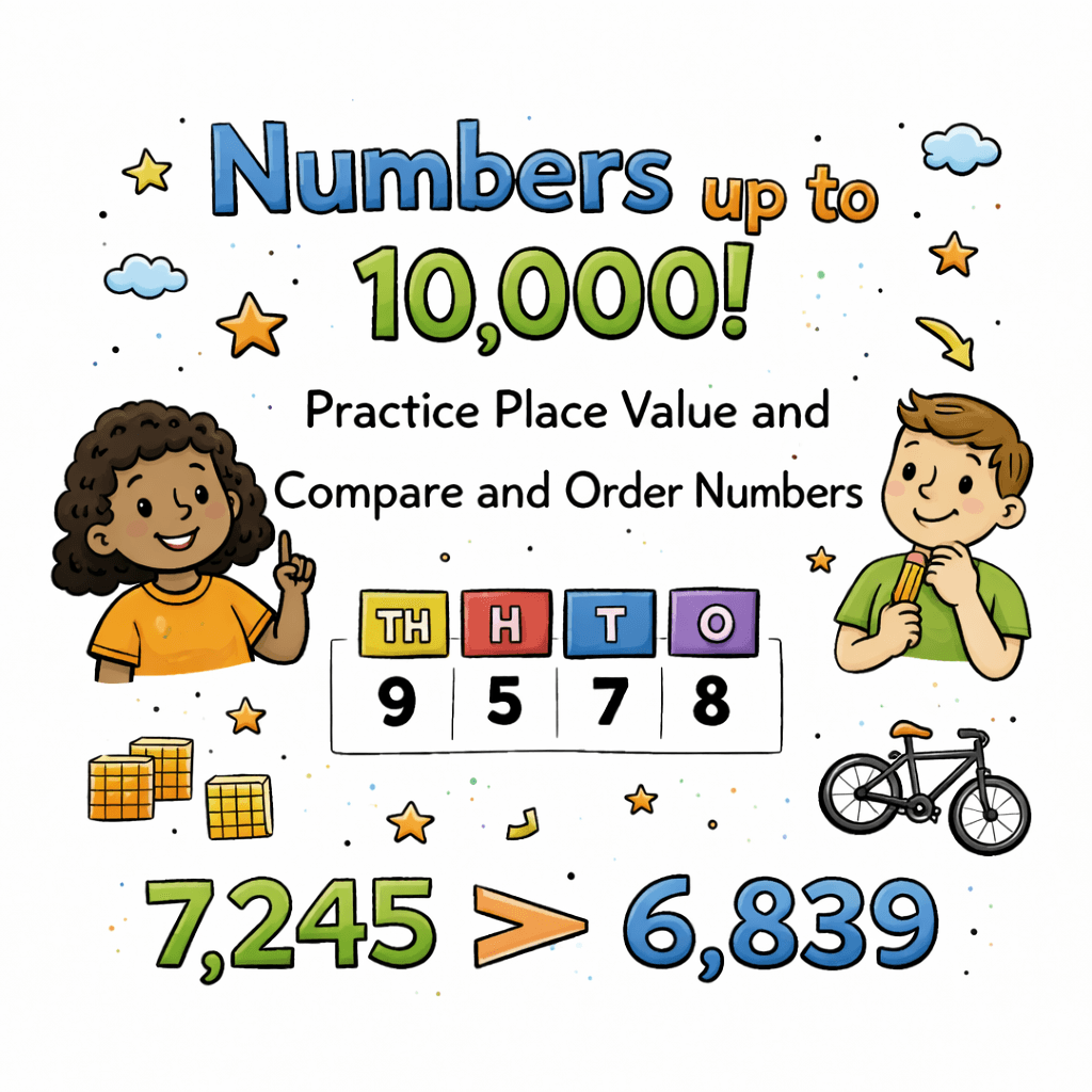 Numbers up to 10,000: Place Value, Compare and Order