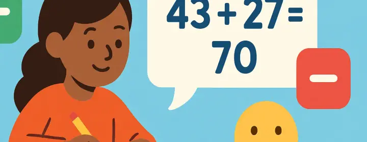 AI-generated educational cover illustration for Addition and Subtraction Word Problems