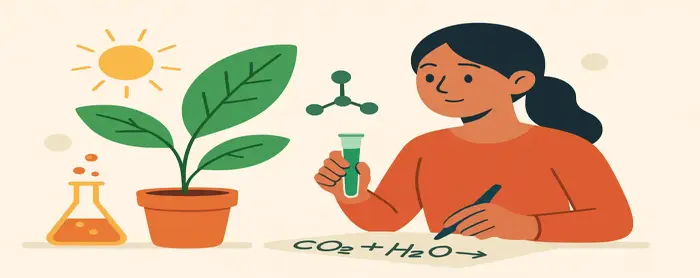 AI-generated educational cover illustration for Plant Nutrition Lab: Photosynthesis and Proof