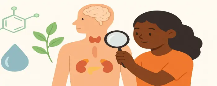 AI-generated educational cover illustration for Hormone Control: Glands, Growth and Feedback