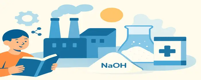 AI-generated educational cover illustration for Industrial Salts I: Chlor-Alkali and Bleaching Powder